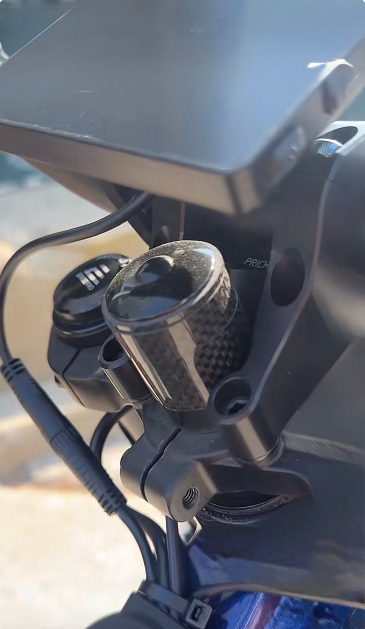 Carbon fiber headset spacers for surron Lbx, talaria xxx, and eride pro